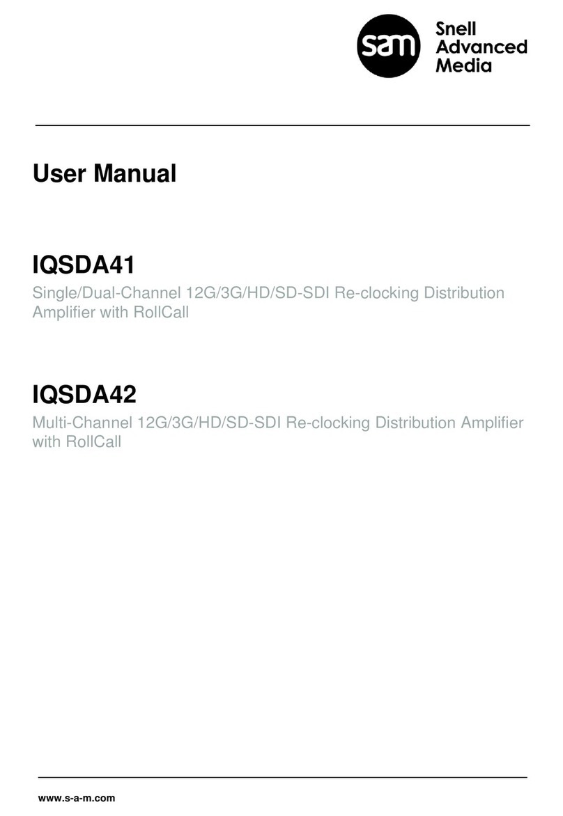 Snell Advanced Media IQSDA42 User manual