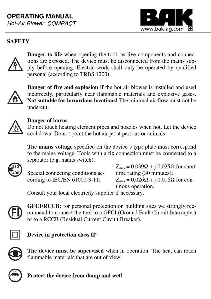 BAK C-2300 operating manual