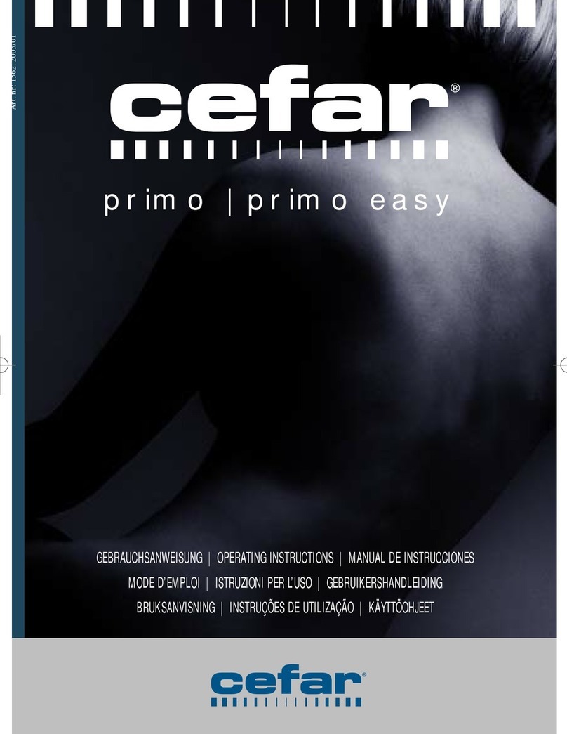 cefar PRIMO EASY operating instructions