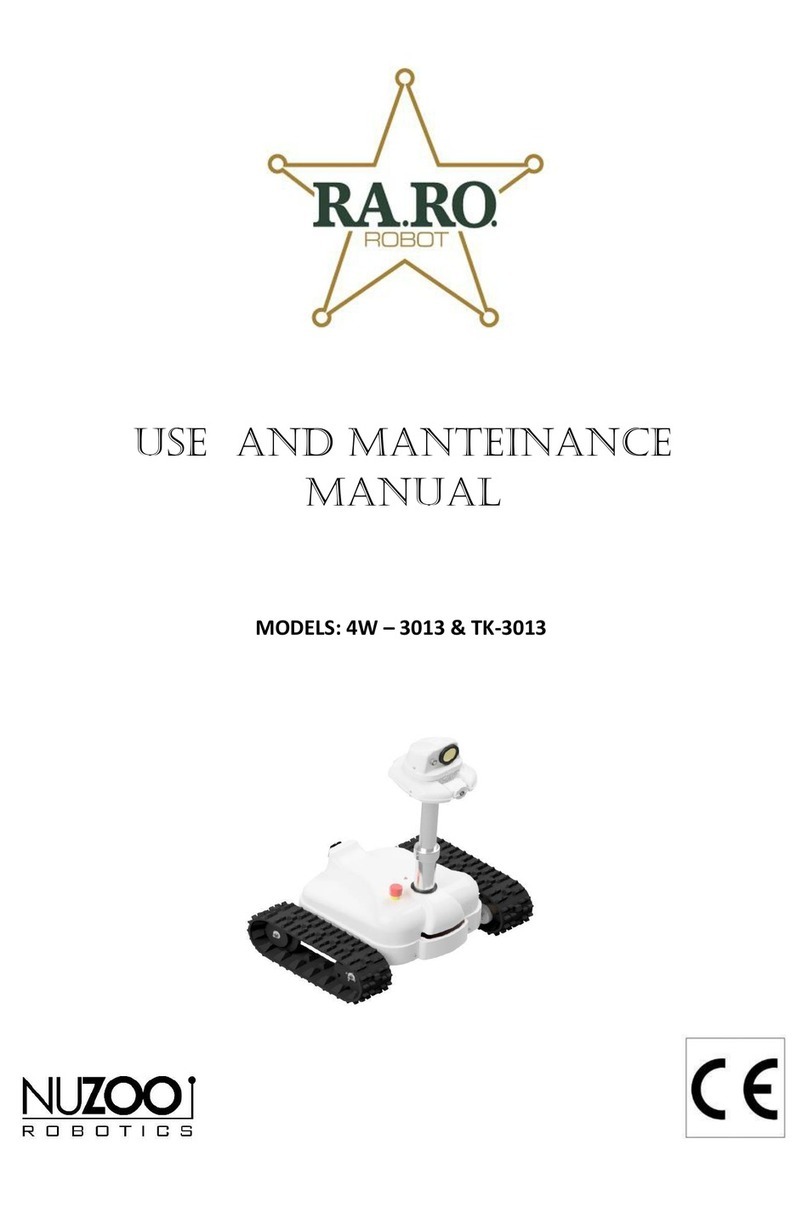 nuzoo robotics 4W - 3013 Use and maintenance manual