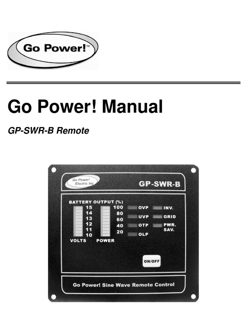 Go Power GP-SWR-B Remote manual