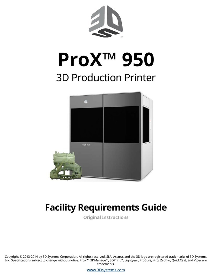 3D Systems ProX 950 Facility requirements guide