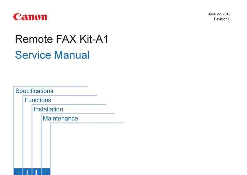 Canon Remote FAX Kit-A1 User manual