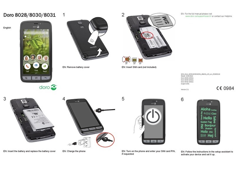 Doro 8031 User manual