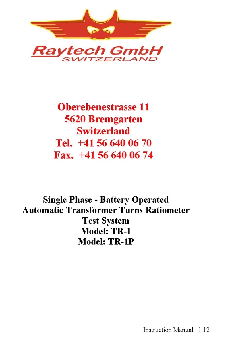 Raytech TR-1P instruction manual