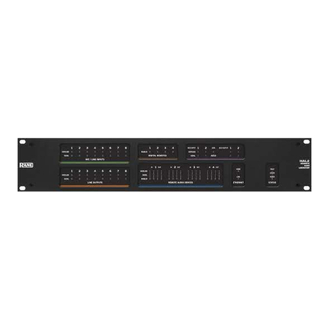 Rane HAL1x System installation guide Rane HAL1x System installation guide