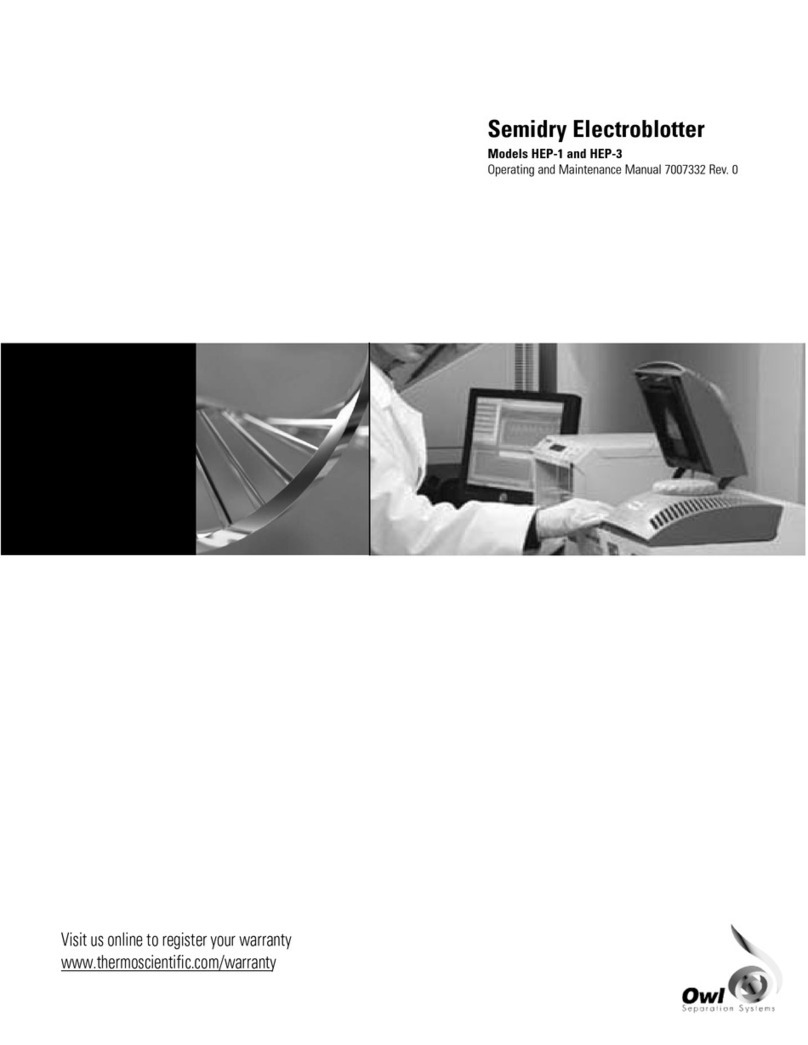 Thermo Scientific OWL HEP-1 Operating instructions