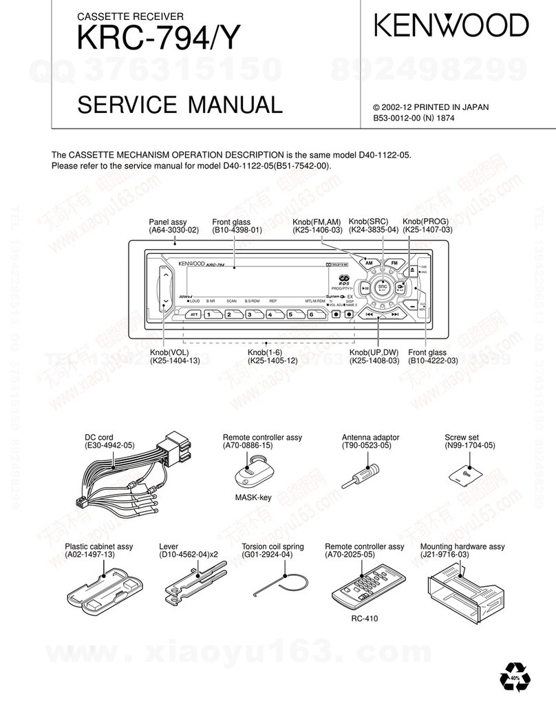 Kenwood KRC-794/Y User manual