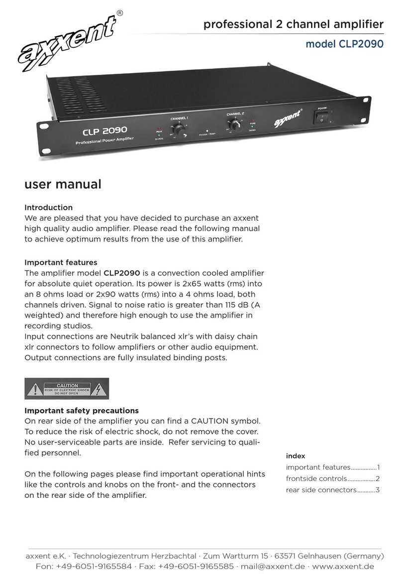 Axxent CLP2090 User manual Axxent CLP2090 User manual