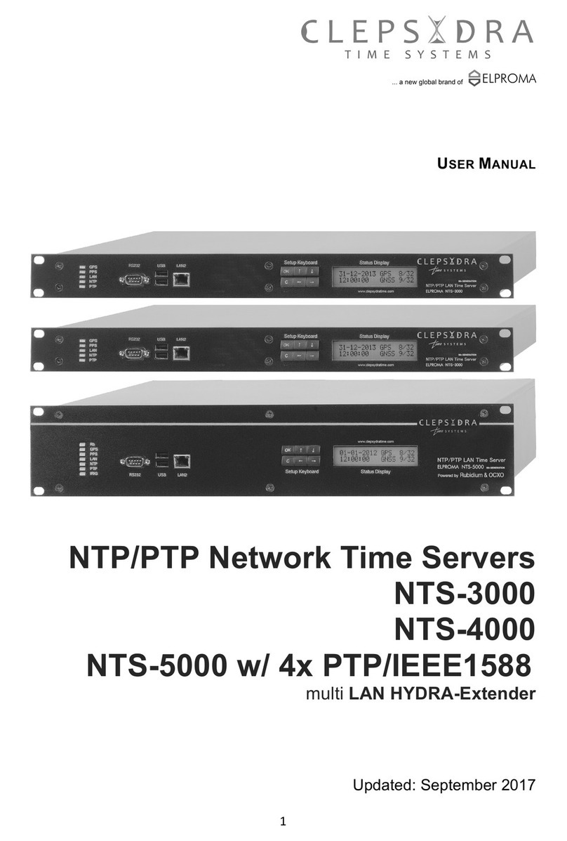 Clepsydra NTS-3000 user manual
