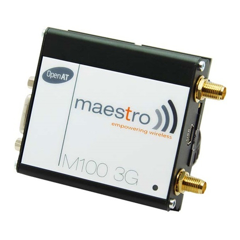 Maestro M1002G User manual
