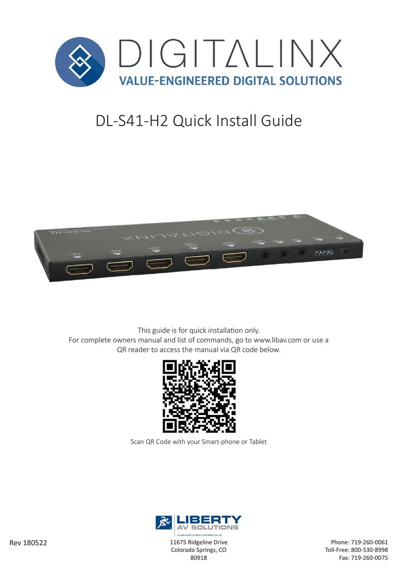 DigitaLinx DL-S41-H2 Quick install guide DigitaLinx DL-S41-H2 Quick install guide