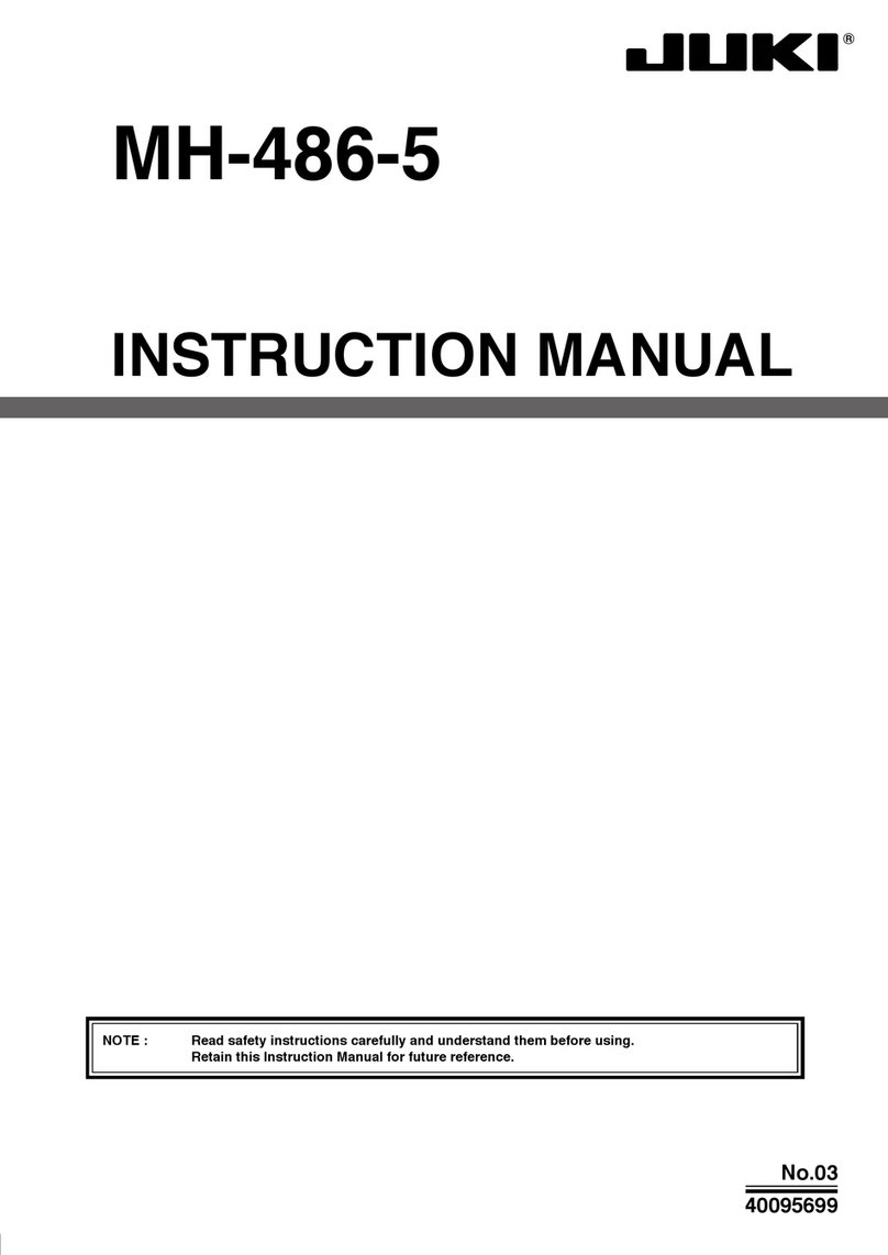 JUKI MH-486-5 User manual JUKI MH-486-5 User manual