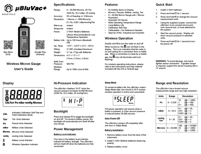 AccuTools uBluVac+ user guide