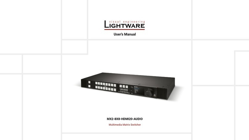 Lightware MX2-8X8-HDMI20-AUDIO user manual