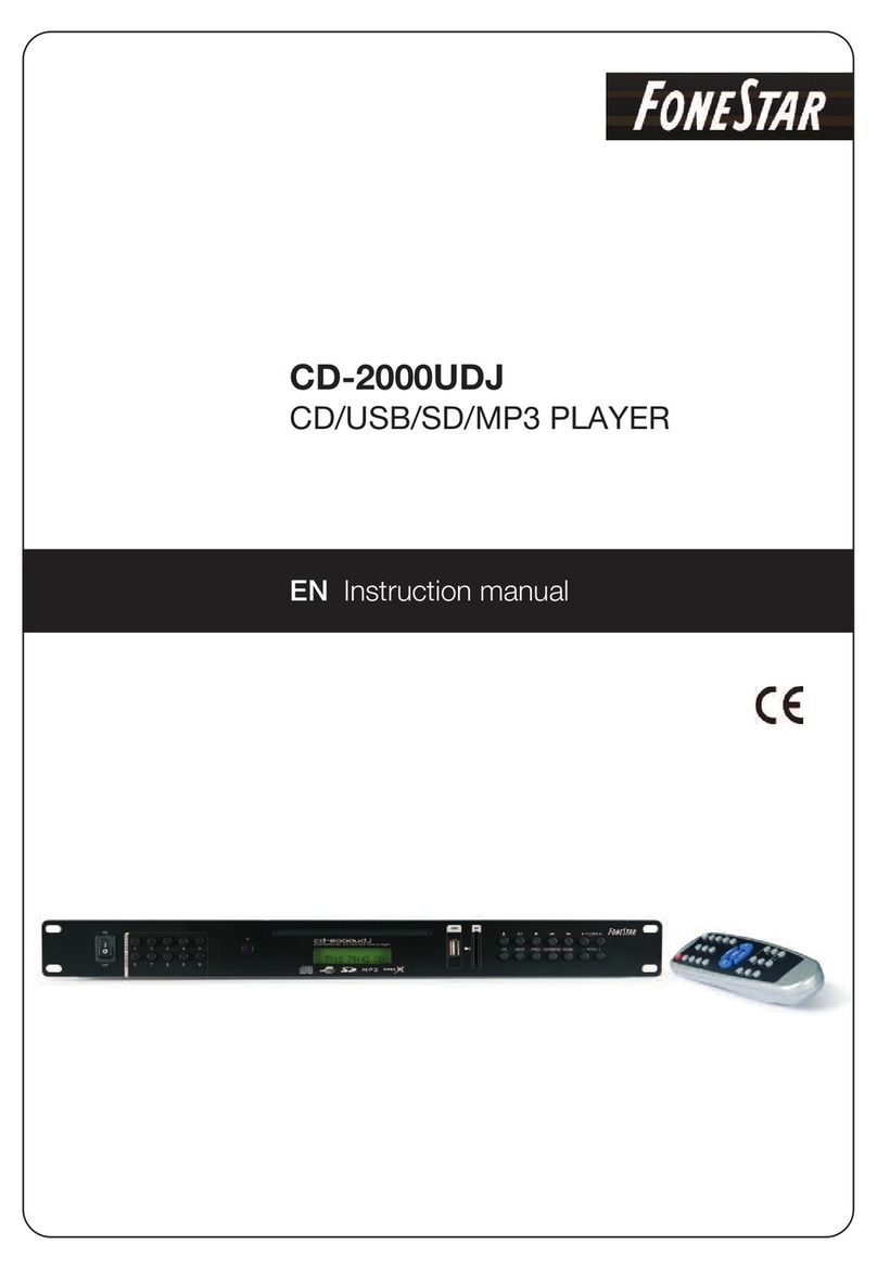 FONESTAR CD-2000UDJ User manual
