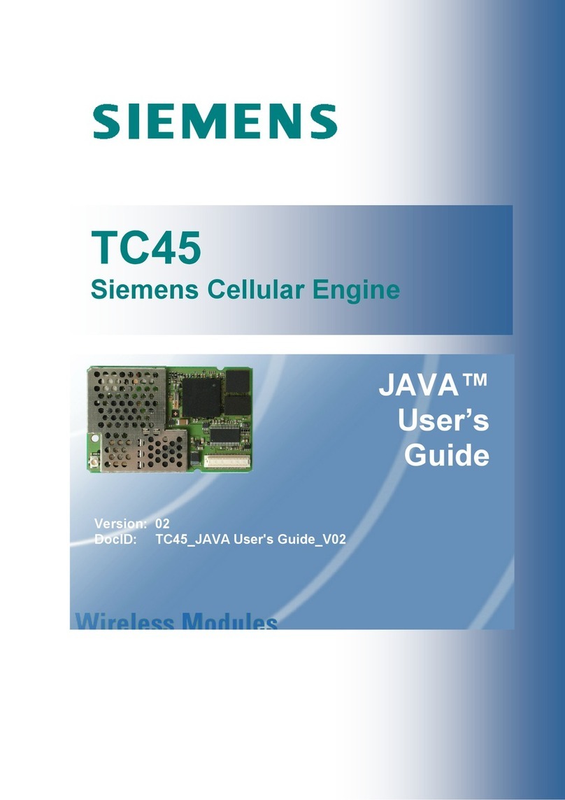 Siemens TC45 User manual Siemens TC45 User manual