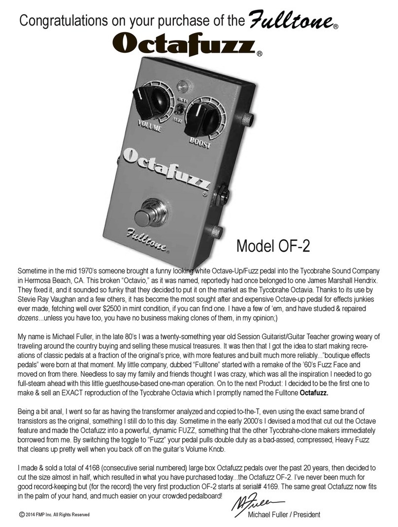 Fulltone Octafuzz OF-2 manual
