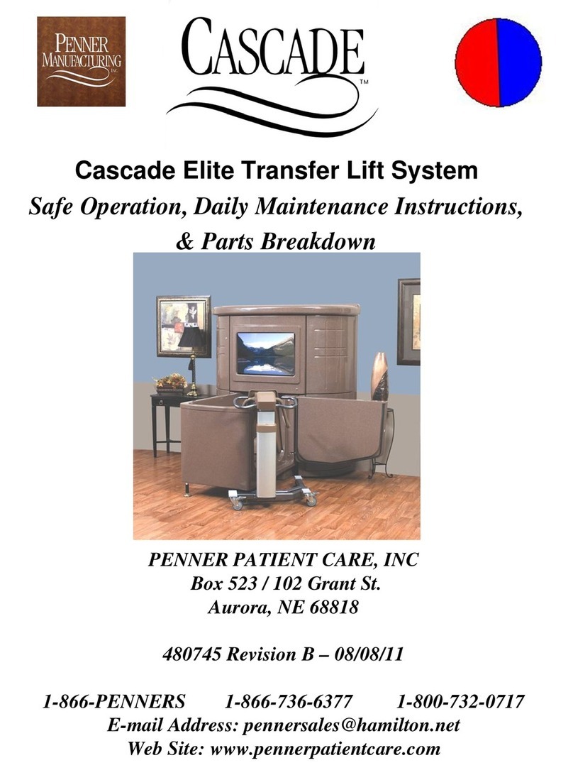 Penner Cascade Elite 482000-1 Safe Operation, Daily Maintenance Instructions, & Parts Breakdown Penner Cascade Elite 482000-1 Safe Operation, Daily Maintenance Instructions, & Parts Breakdown