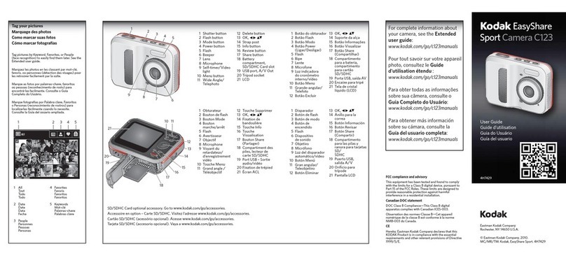 Kodak EASYSHARE SPORT C123 User manual