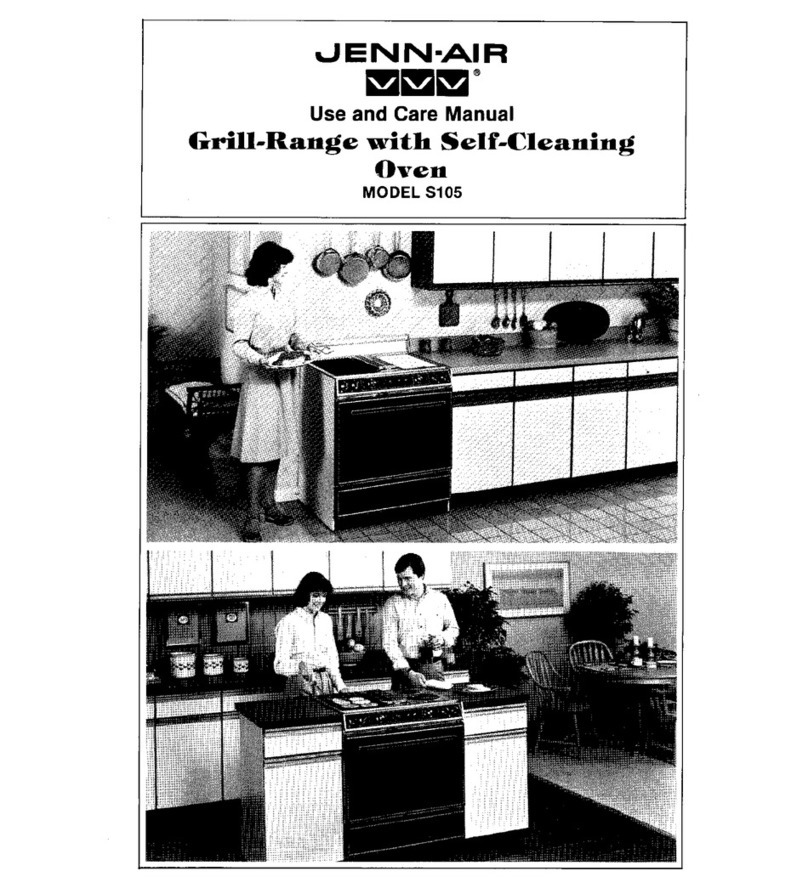 Jenn-Air S105 use and care manual