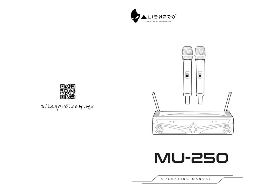 AlienPro MU-250 operating manual