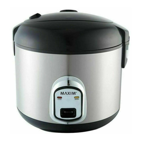 Maxim Kitchenpro MKRC10S Product use, care and service warranty instructions