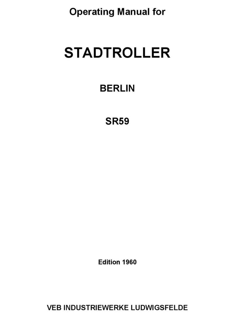 VEB BERLIN SR59 operating manual