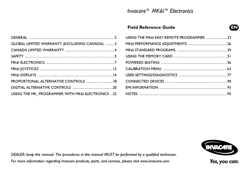 Invacare MK6i Series reference guide