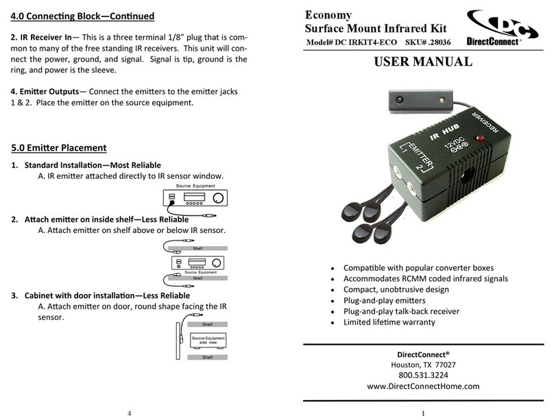 DirectConnect DC IRKIT4-ECO user manual