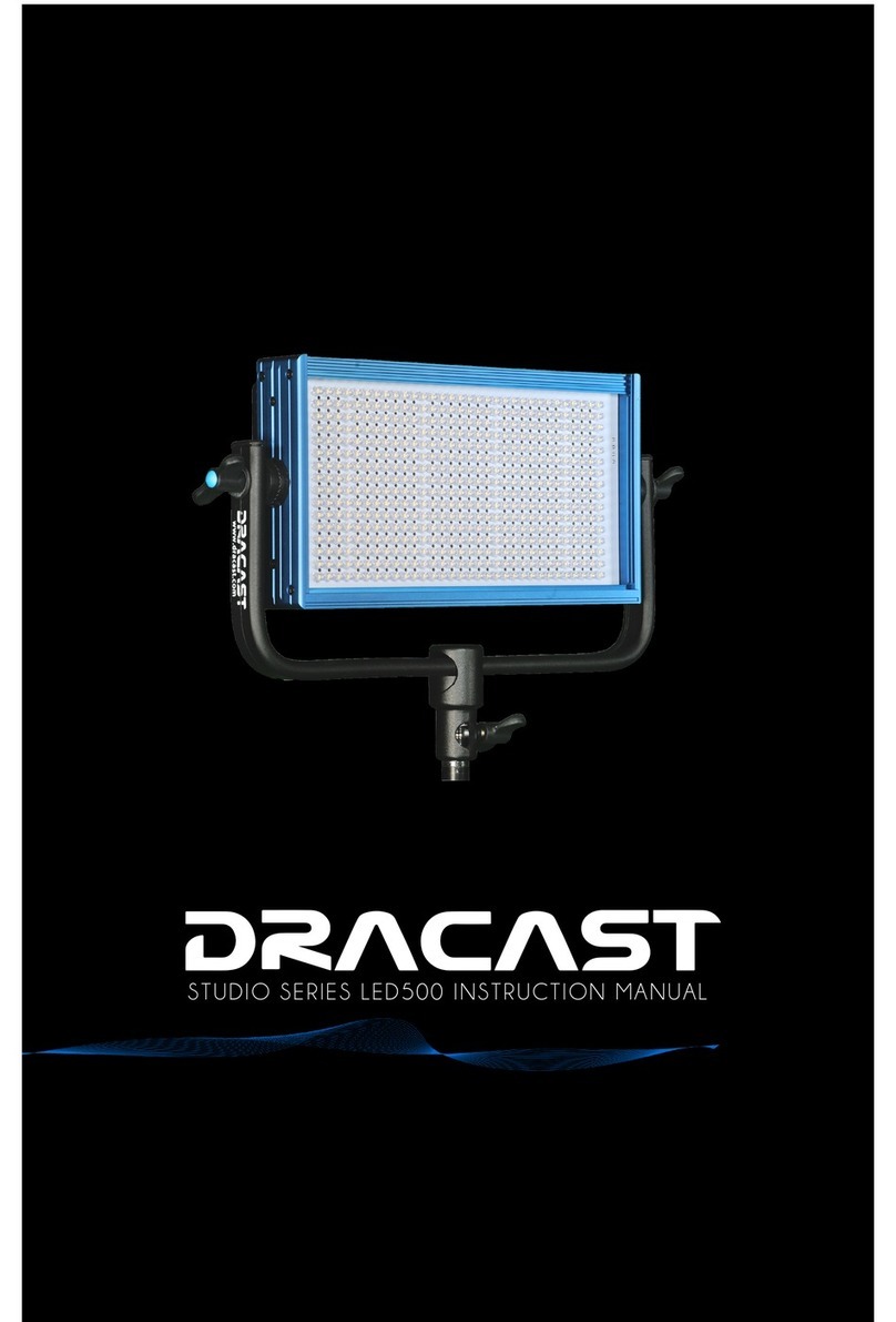 DRACAST LED500 STUDIO 5600K instruction manual