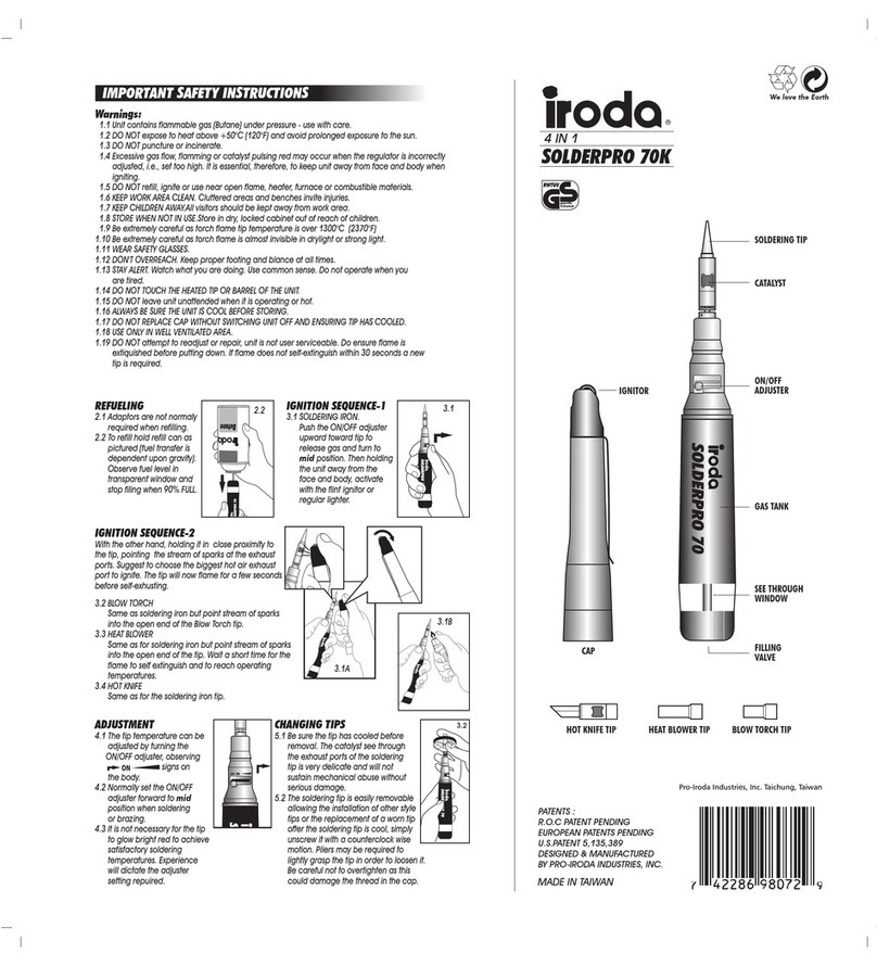 iroda SOLDERPRO 70K instructions