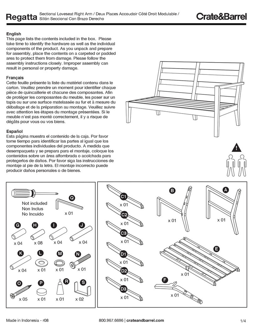 Crate and Barrel 450515 User manual