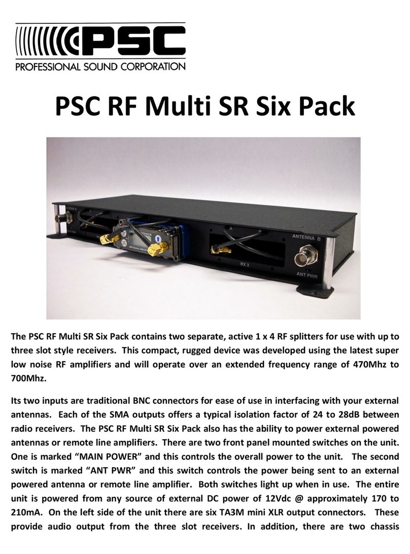 PSC RF Multi SR Six Pack user manual