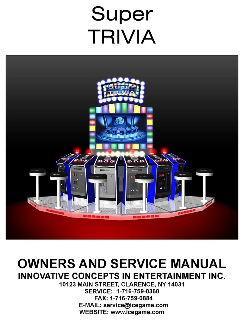 Innovative Concepts in Entertainment SUPER TRIVIA Owner's and service manual