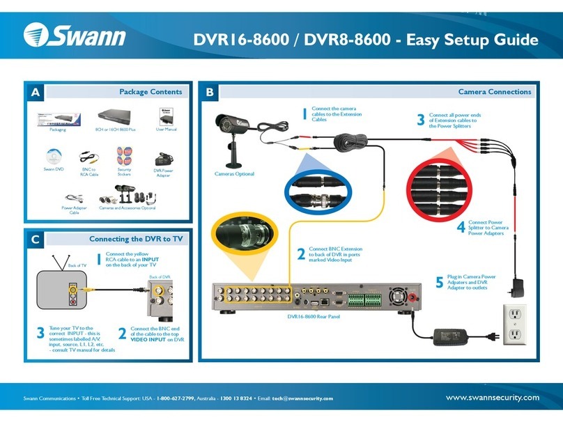 Swann DVR16-8600 Combo Quick start guide