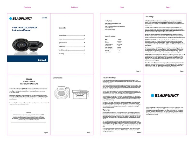 Blaupunkt GTX680 User manual