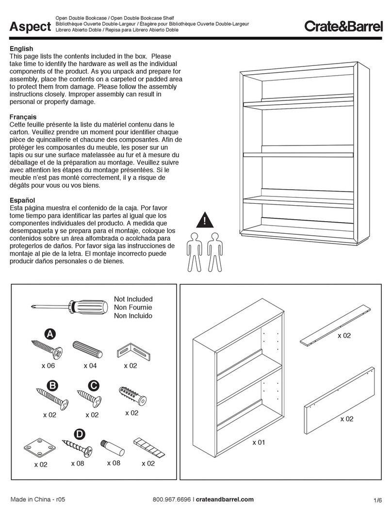 Crate and Barrel 443500 User manual Crate and Barrel 443500 User manual