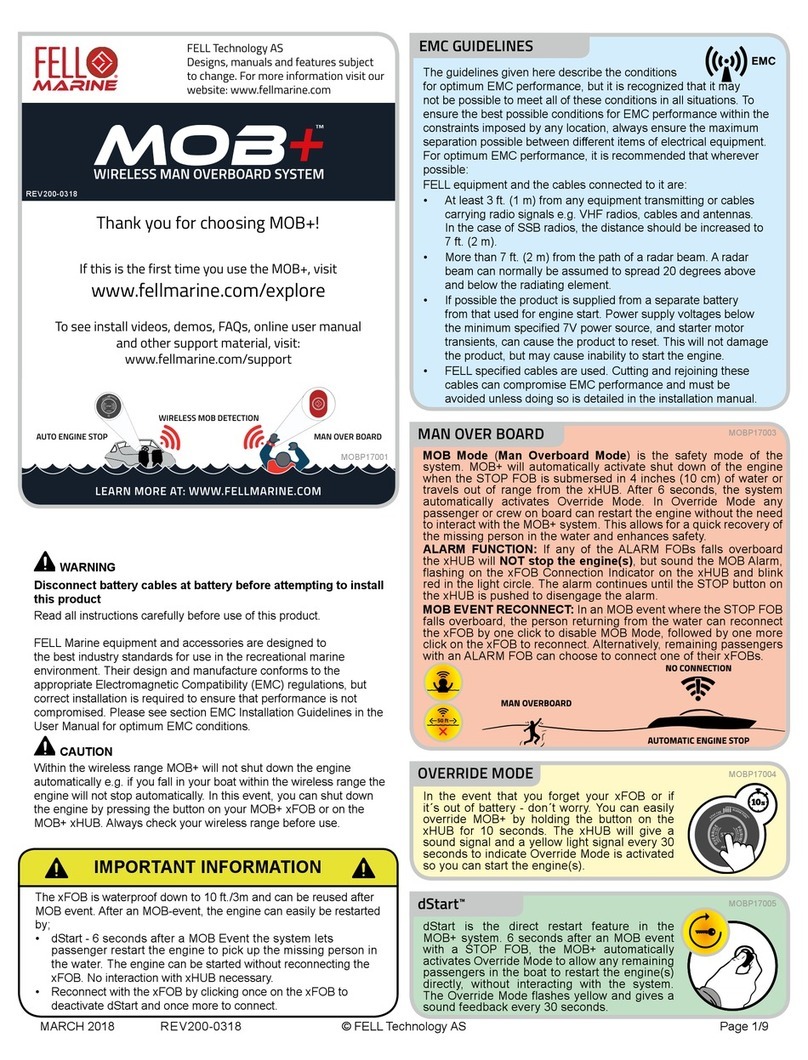 Fell Marine MOB Plus xHUB user manual
