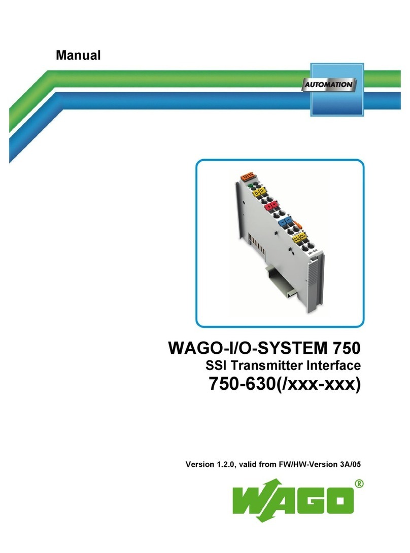 WAGO I/O-SYSTEM 750 manual