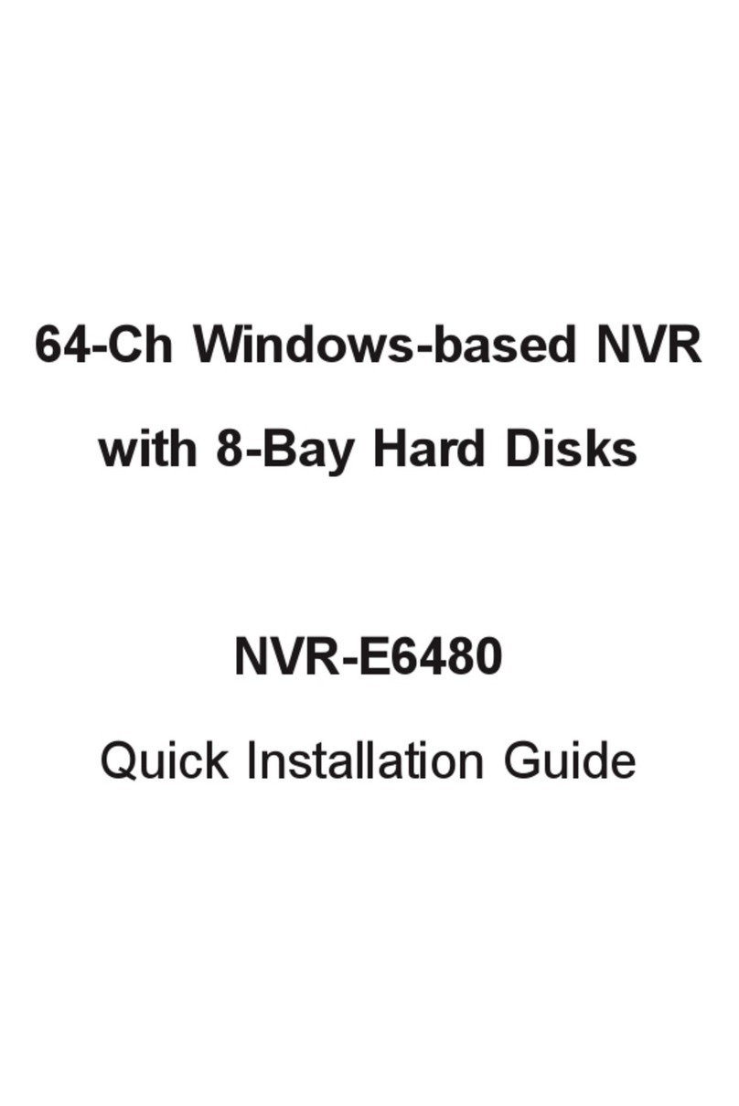 Planet NVR-E6480 User manual