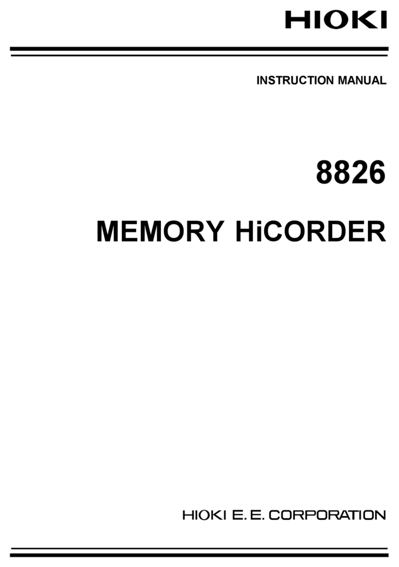 Hioki 8826 instruction manual