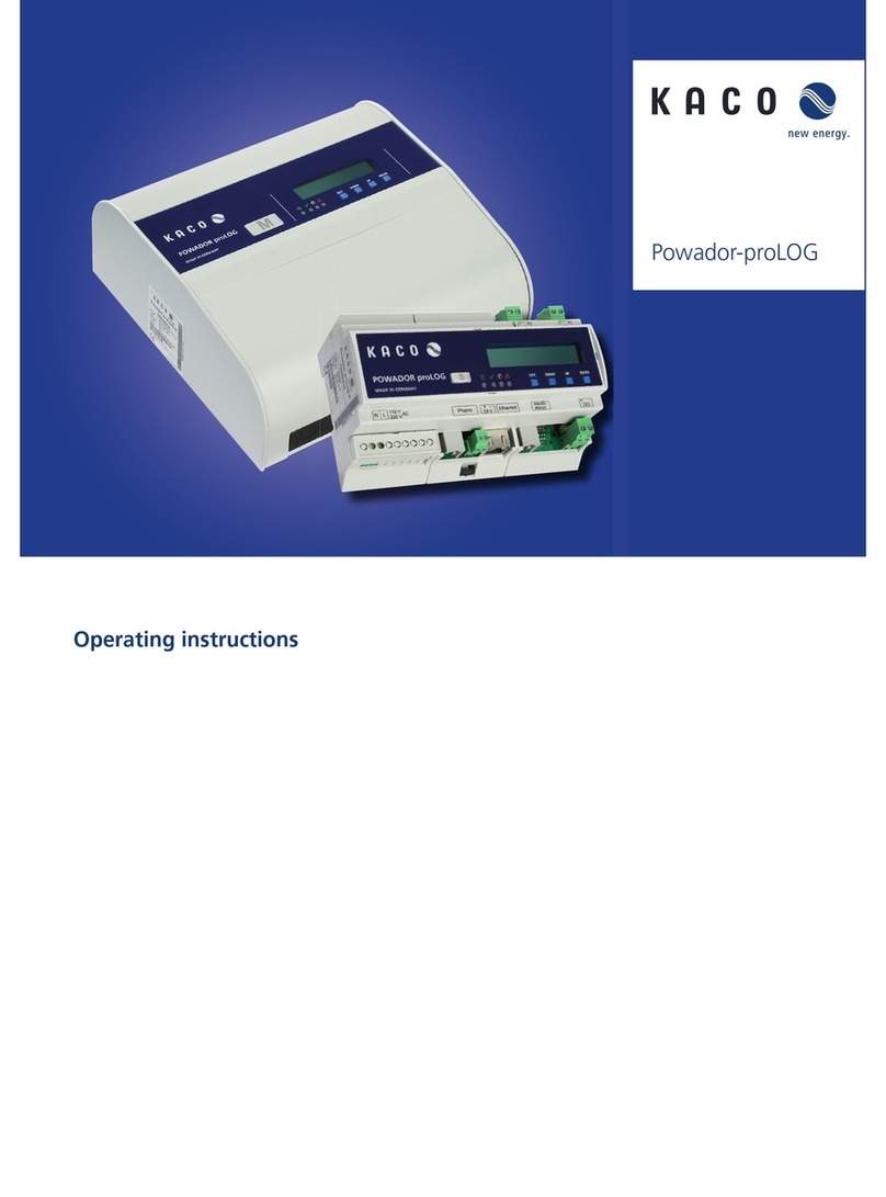 Kaco Powador-proLOG operating instructions