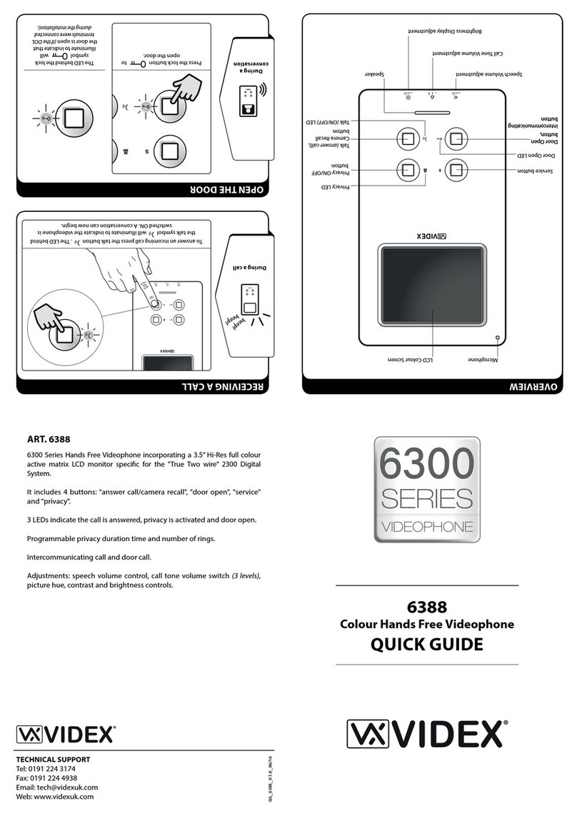 Videx 6388 User manual Videx 6388 User manual