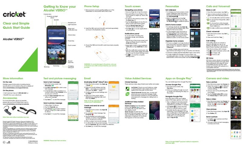 Alcatel VERSO User manual