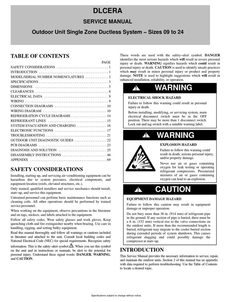 Midea DLCERAA12AAJ User manual