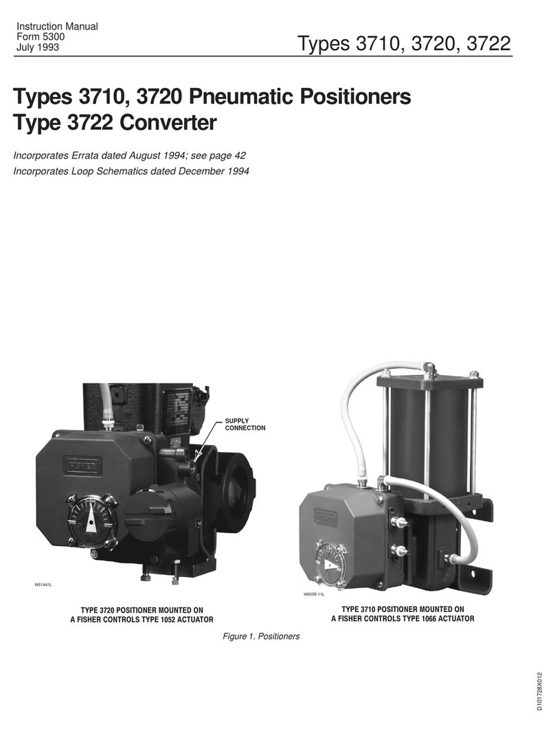 Fisher 3710 User manual