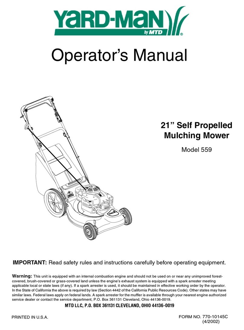 Yard-Man Yard-Man 12A-559K401 User manual
