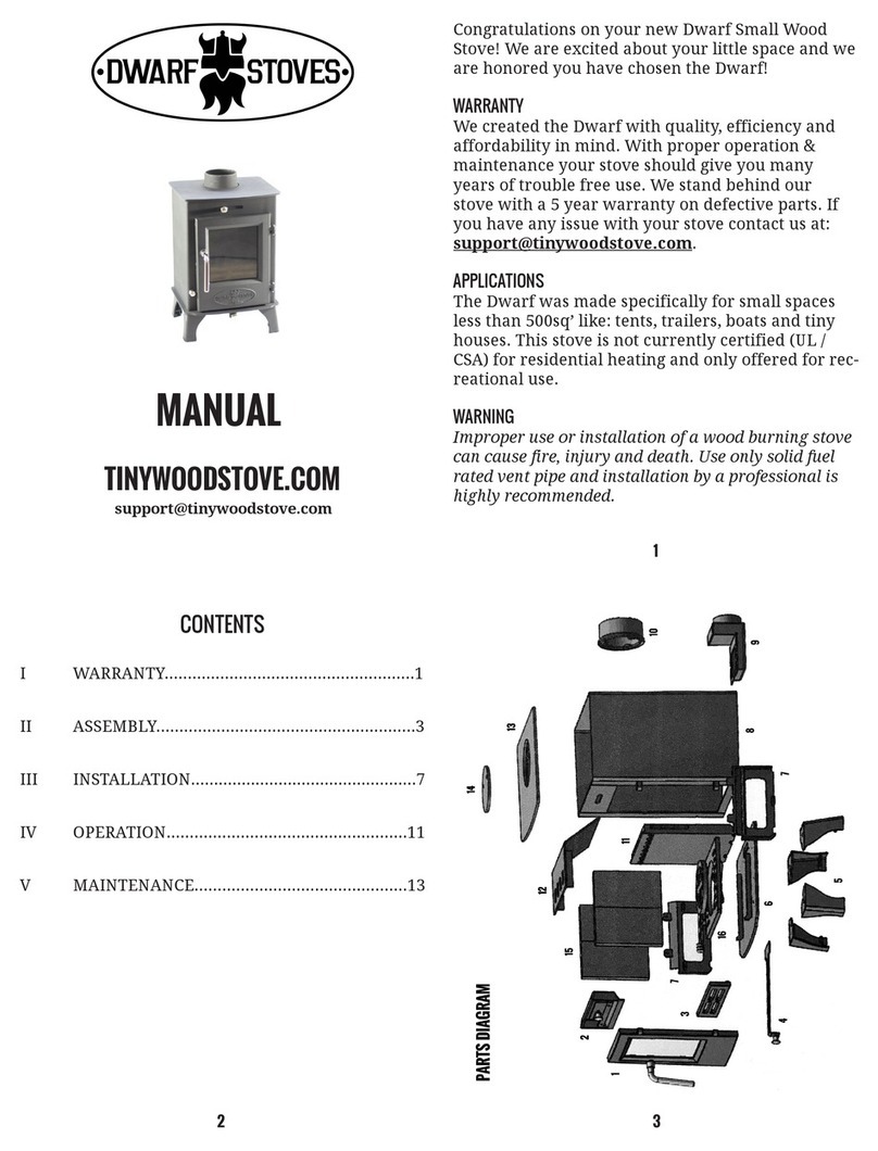 Tiny Wood Stove Dwarf 5kw manual