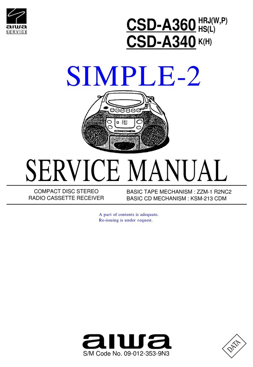 Aiwa CSD-A340 K(H) User manual